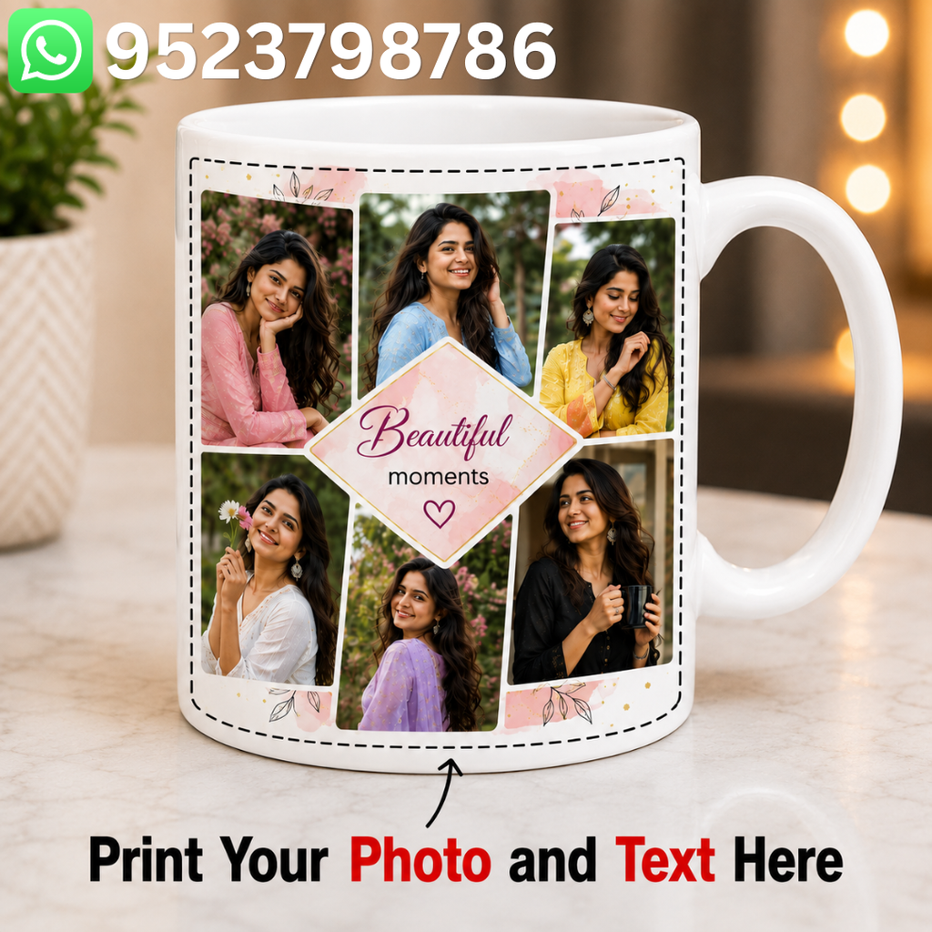 Customised Photo Mug, Cup | Personalized Mug for Friends, Family, Couple, Anniversary, Wife, Birthday, Husband, Boyfriend, Girlfriend, Kids Gifts (Pack of 1)